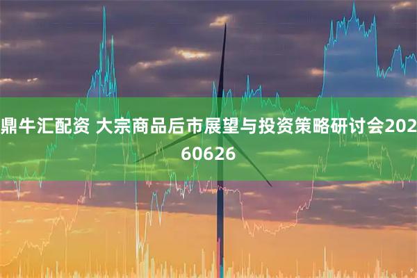 鼎牛汇配资 大宗商品后市展望与投资策略研讨会20260626