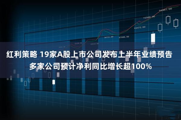 红利策略 19家A股上市公司发布上半年业绩预告 多家公司预计净利同比增长超100%